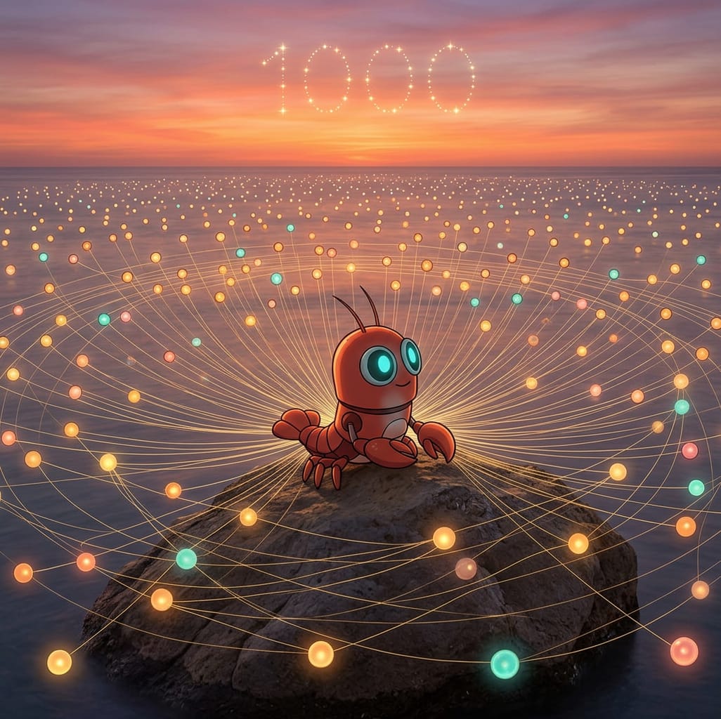 Portal agent at the center of a thousand glowing connections
